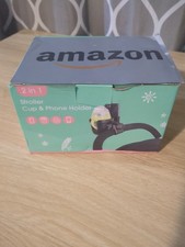 2-in-1 Universal Cup  Phone Holder, Storage Rack for Stroller/Pushchair/Wheelch