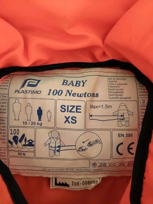 XS Crewsaver Kinder Schwimmweste von Plastimo (Neu im Karton)