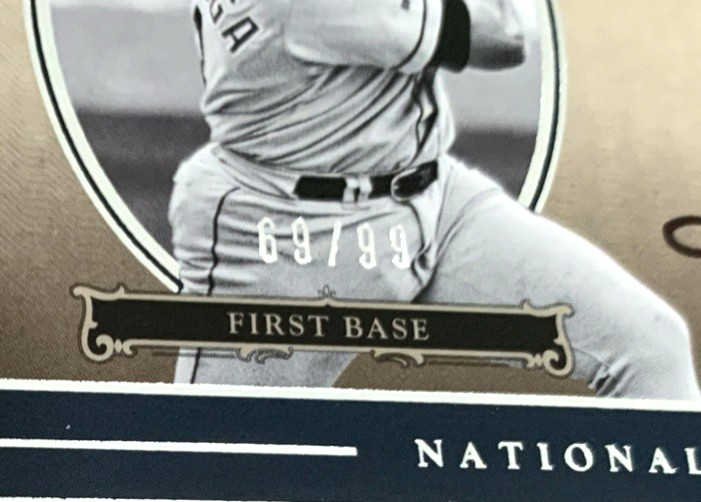 2017 Panini National Treasures-Andres Galarraga Retro Signatures Auto /99 #RS-AN view 2