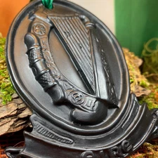 Irish Harp Turf Wall Hanging Ornament Ireland Gift Celtic Harp Eire