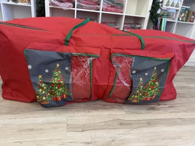 Christmas Tree Storage Bag Large 65  X 15  X 30   Fits Trees Up To 9 ft. Red