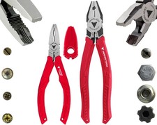 VAMPLIERS 2-PC Stripped Screw Extractor Pliers Set. Made in Japan. 8" Linesma...
