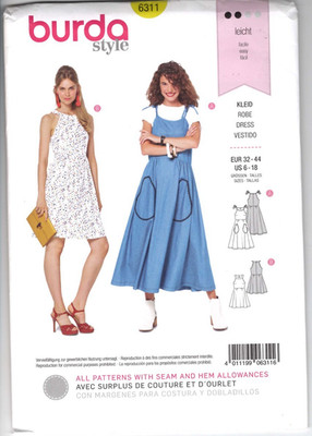 6311 BURDA Style - DRESS - Sz 6/8/10/12/14/16/18