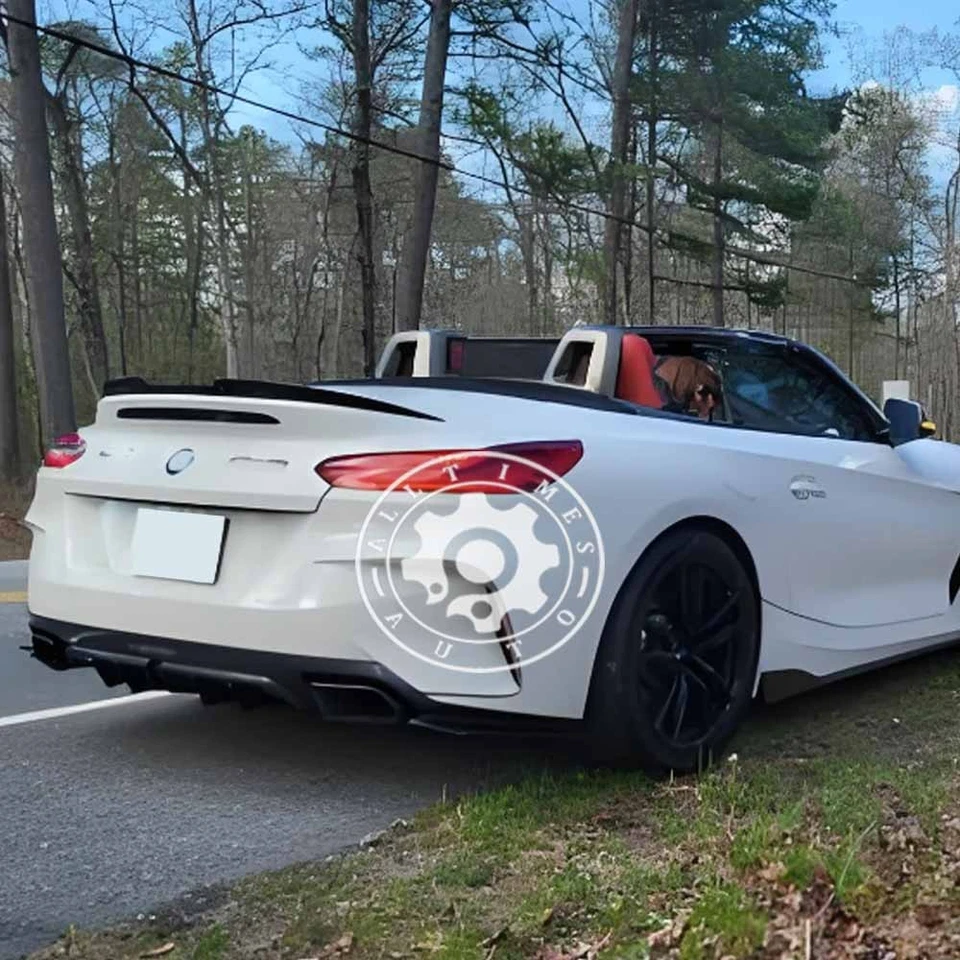 For BMW Z4 Convertible/Coupe Rear Trunk Spoiler Wing Lip Tail Carbon Fiber Style Foto 2 de 4