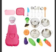 Creative Role-Play Kitchen Toys Set for Toddlers: Chef Hat, Apron More