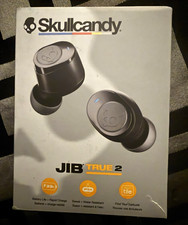 Skullcandy Jib True 2 Black True Wireless Bluetooth In-Ear Earbuds Water-Res