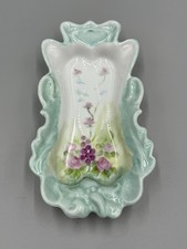 Bandeja jabonera vintage de porcelana floral estilo victoriano para joyería