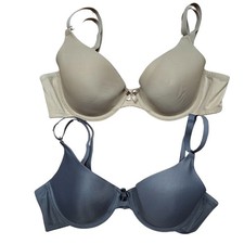Maidenform Tailor Demi T-Shirt Bra 07959 2-Pack NWOT  Nude, Grey, 34B 