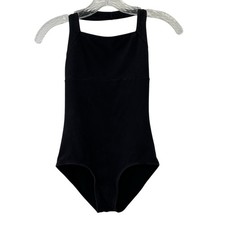 Theatricals Dance Leotard S Adult Black Halter Sleeveless Lined Cotton Blend