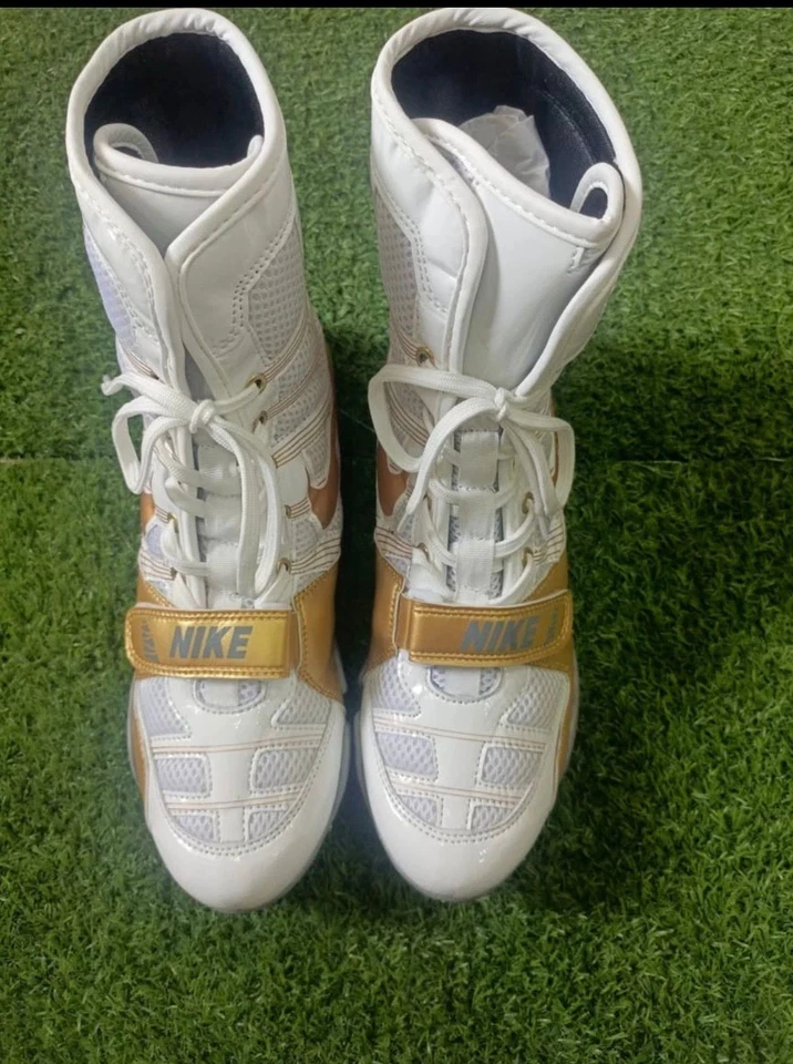 Zapatos de boxeo Nike Hyper KO dorados blancos para hombre en todas las tallas Foto 4 de 4