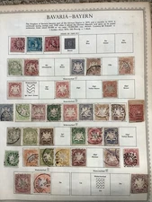 German States Bavaria Bayern 1849 - 1920 Collection 200+ CLASSIC Stamps