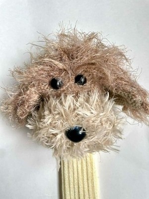 Dog Golf Headcover Handmade Cute Fluffy Puppy Driver Cover Funny Golf men's Gift