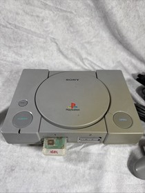 Sony PlayStation 1 PS1 System Bundle SCPH-1001 OEM Controller Game Memory Card