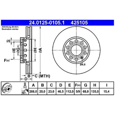 2x Bremsscheibe vorne für Audi 100 C4 4A2 4A5 A4 B5 8D2 8D5 B6 8E2 8E5 id72626