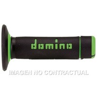 Griffe Domino Off-Road Schwarz-GrüN RäUmen D 22 MM L 118 MM FüR Moto Ersatzteile