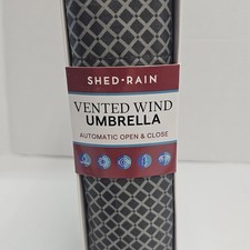 ShedRain Vented Wind Umbrella Auto Open/Close 100 Recycled Canopy Fabric UPF50 