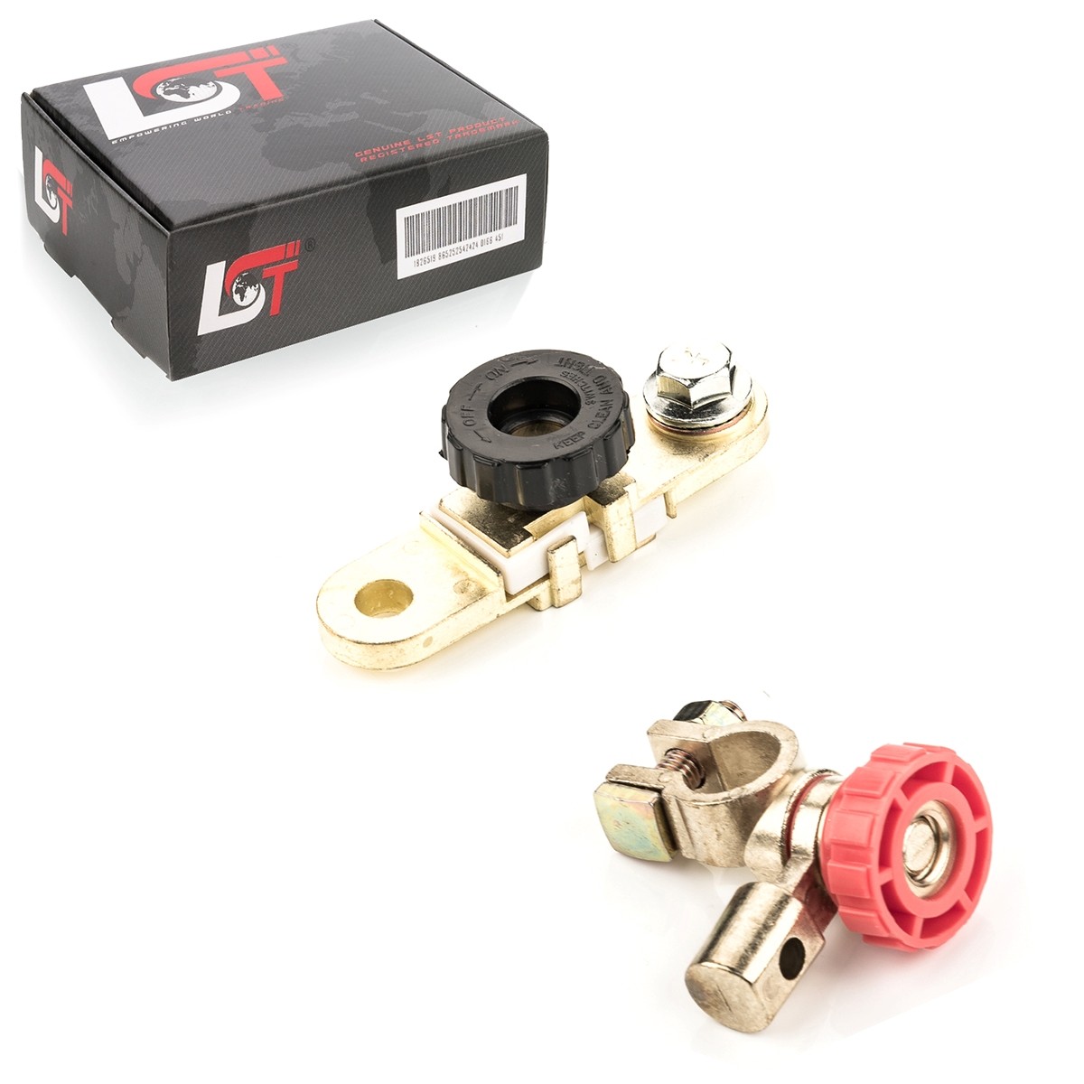 2x Car Battery Isolator Switch with Round Knob Red Black for Audi TT 8N FV 8J