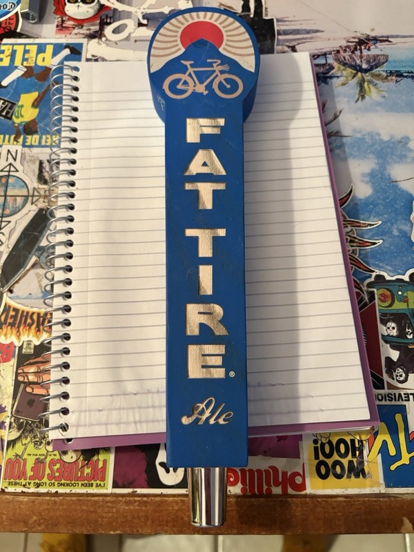 Fat Tire Ale Beer Tap Handle Collectible Breweriana Knob New Belgian Brewery bar