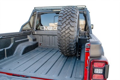 DV8 For Jeep Gladiator JT Tire Carrier Universal Stand Up In Bed 2019 up TCGL-02