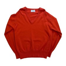 Benetton Vintage 1970s Lambswool Made in Italy Sweater Red M
