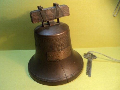 1919 Bell Bank Liberty Insurance w/Replacemant Key- Bankers S & C System Co