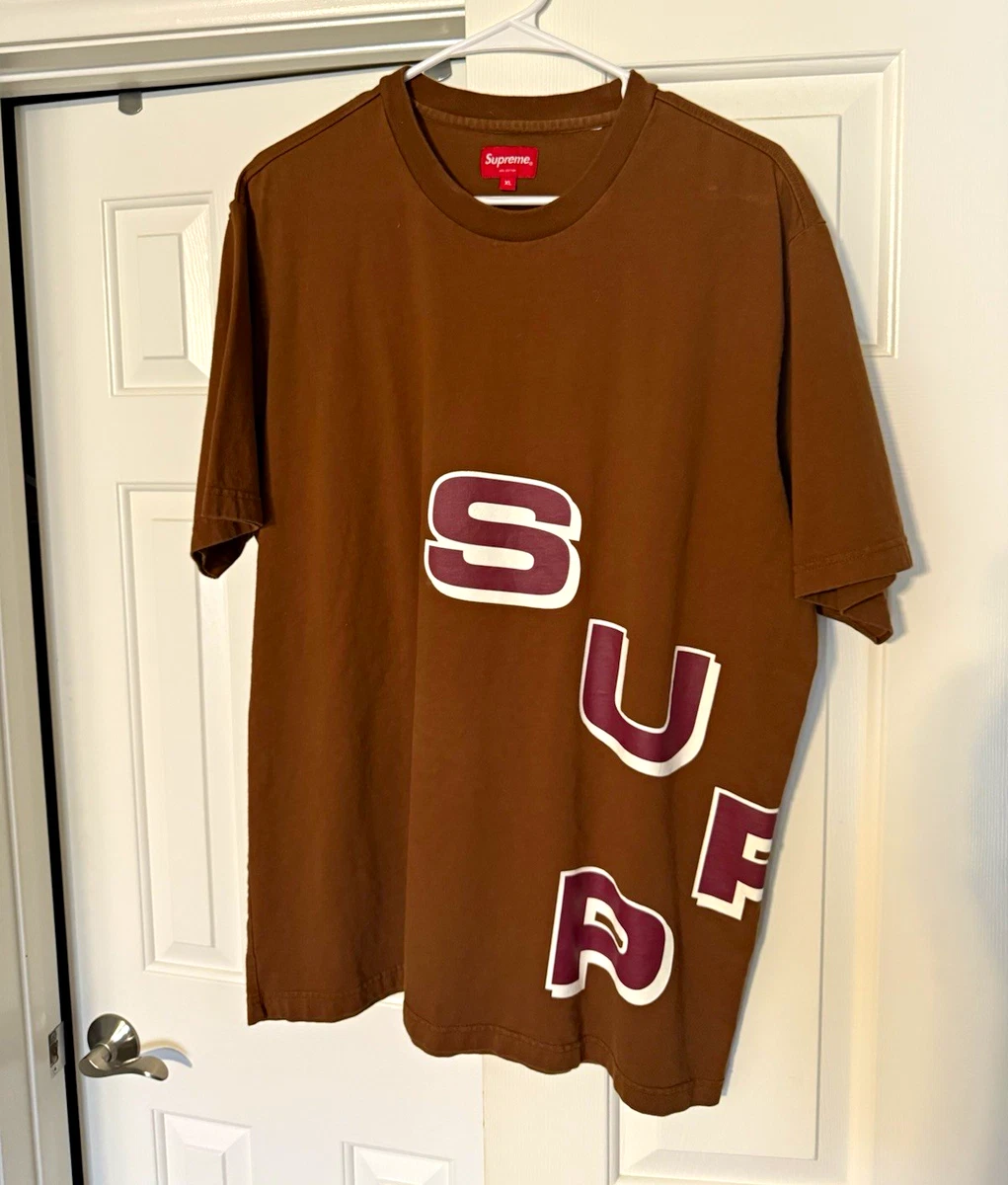 トップス Supreme Supper Tee Brown XL トップス Supreme Supper Tee