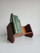 Wooden Antique Bookend Shelf Decor Desk Table Bookcase 