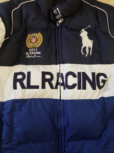 Vintage Ralph Lauren Polo P1 RL Racing Down Jacket 2011 Technical Crew XL - Picture 2 of 21