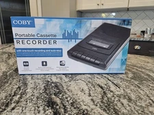 Coby Portable Cassette Recorder Built-in Microphone CVR-22 NEW in BOX