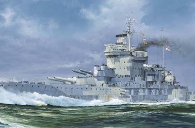 Trumpeter 5795 1/700 HMS Warspite British Battleship 1942