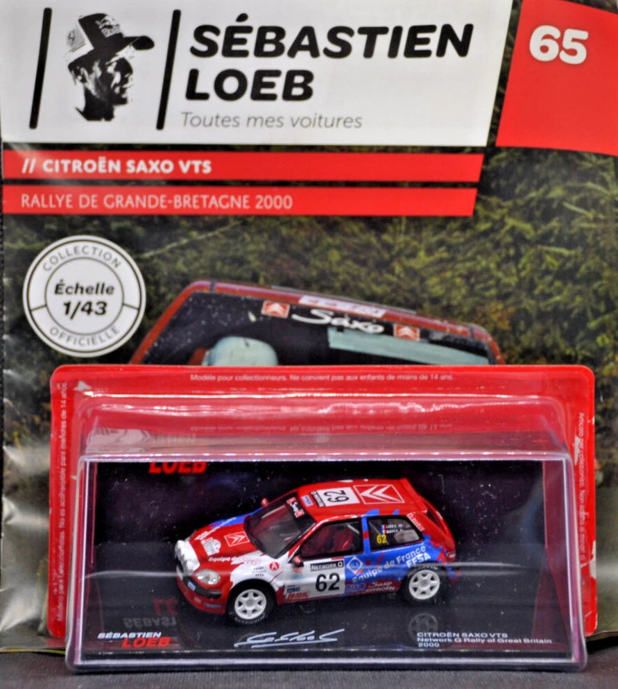 Miniature Citroën Saxo Kit Car – Tour De Corse 1999, Sébastien Loeb, Altaya 1/43