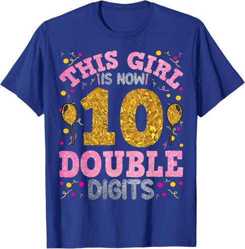 It's My 10th Birthday | This Girl Is Now 10 Years Old T-Shirt Hoodie - Picture 17 of 18