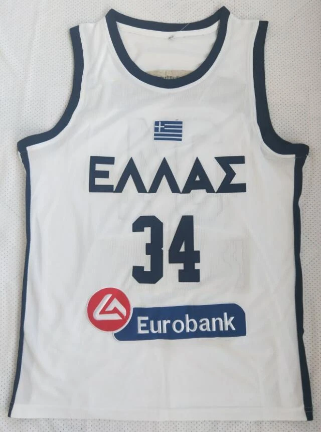 Antetokounmpo Greece National Basketball 34 Jersey