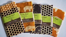Enveloppes de cire d'abeille - 100% coton biologique et ingrédients. Lot de 1