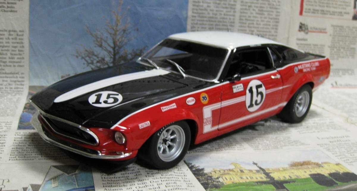GMP/Welly 1/18 1969 Ford Trans-Am Mustang BOSS 302 #15 Ford GMP/Welly 1/18 1969 Ford Trans-Am Mustang BOSS 302 #15 Ford
