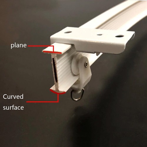 Ceiling Curtain Track Window Rod Pole Rail System Flexible Rail Track Mount US - Picture 18 of 20