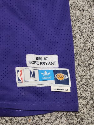AUTHENTIC Vintage Kobe Bryant Adidas LA Lakers #8 Purple 1996-97