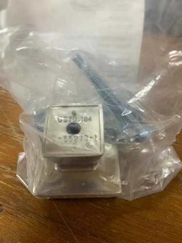 Amerock 2000604 55273-pn 1.5" Oversized Square Knob Polished Nickel - Picture 2 of 3