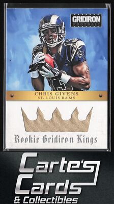 Chris Givens 2012 Panini Gridiron #20 Rookie Gridiron Kings Jerseys Rams 3/299
