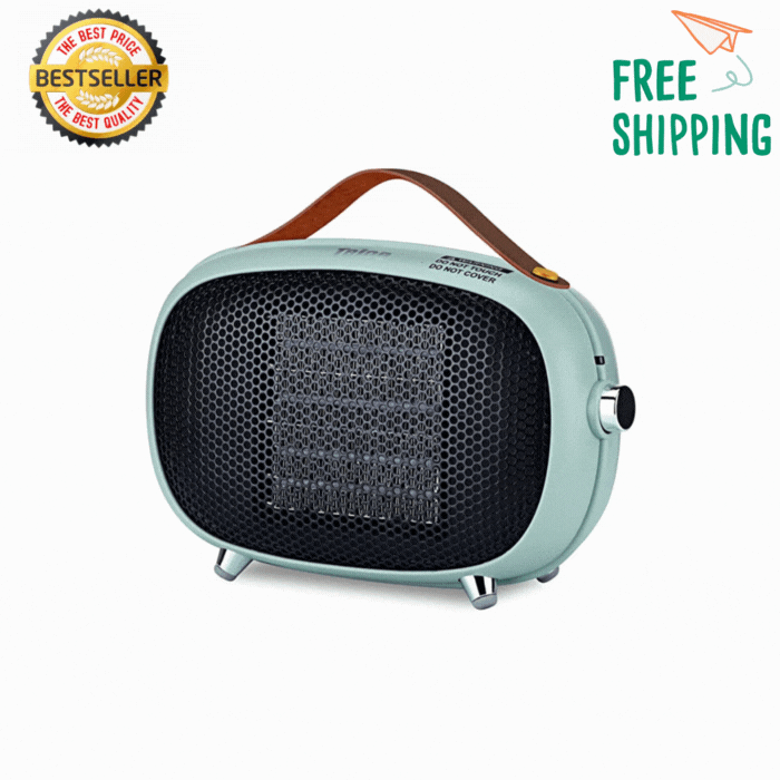 Space Heater, Mini Electric Space Heater 800W/400W, Small PTC Ceramic Heater-image