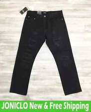 Jeans Men's New With Tag Straight Black Veno Distressed V1781