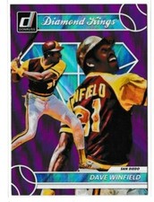 Dave Winfield 2023 Donruss Baseball Diamond Kings Base Holo Purple #30 
