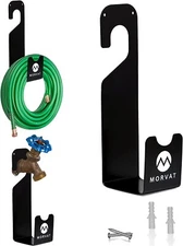 Morvat 150FT Premium Heavy Duty Rust-Resistant Metal Hose Hanger