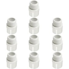 3/4" PVC Pipe Fitting Adapter Connector Union Coupling Schedule 40 Pack of 10