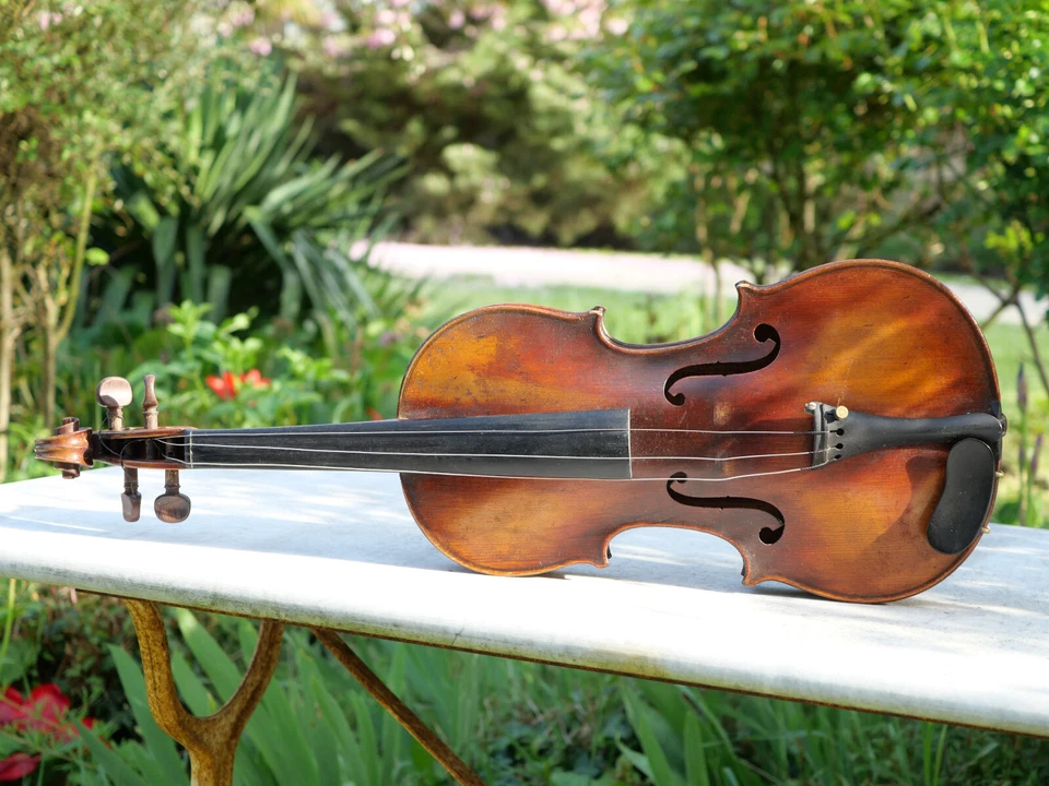 Violon 4/4 Acoulon & Blondelet avec marque au fer Maître Sarazat LND24VIO001 - Image 3 of 4