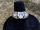Jewelry Heart Cut White Sapphire Women Dinner Wedding Promise  Ring Sz 6