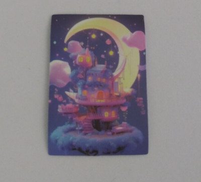 Castle In Moonlight Clouds Sticker 1.75'' x 1.18'' (AD)