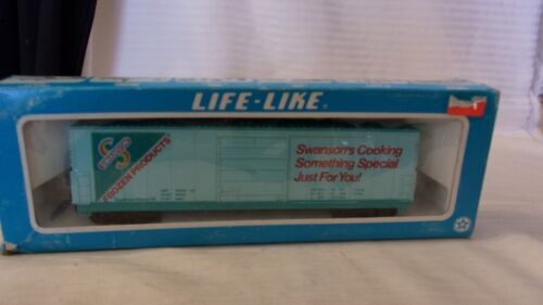 HO Scale Life-Like, 50' Box Car, Swanson's Frozen Foods, Blue, #1982 - Picture 1 of 3
