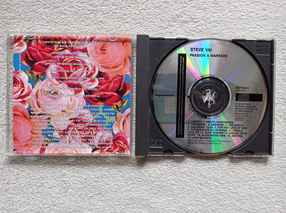 CD STEVE VAI "Passion And Warfare" RELATIVITY 467109 2 EUROPE 1993 VG++ ° - Photo 3/3