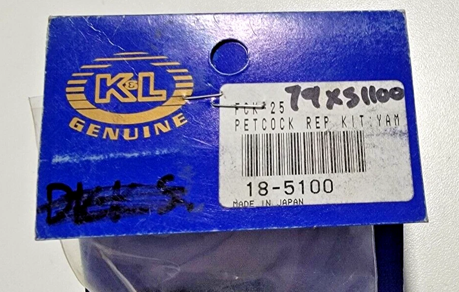 Kit de reparación K&L Supply 18-5100 Fuel Petcock Yamaha XS1100 Midnight Special 79-81 Foto 2 de 4